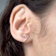 Load image into Gallery viewer, Heart wire earrings