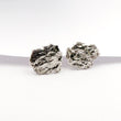 Load image into Gallery viewer, Bark wood texture earrings from recycled sterling silver.