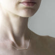 Load image into Gallery viewer, Silver round bar necklace