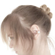 Load image into Gallery viewer, Edgy silver ear cuff