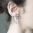 Load image into Gallery viewer, Architectural line earrings