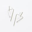 Load image into Gallery viewer, Line triangular earrings