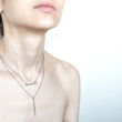 Load image into Gallery viewer, Silver bar minimalist necklace