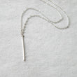 Load image into Gallery viewer, Edgy silver line necklace