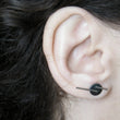 Load image into Gallery viewer, Disc earrings with lines