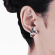 Load image into Gallery viewer, Mismatched curved lines earrings