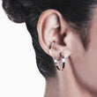 Load image into Gallery viewer, Wide double hoops earrings