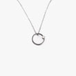 Load image into Gallery viewer, Zircon circle necklace