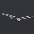 Load image into Gallery viewer, Zircon dangling earrings