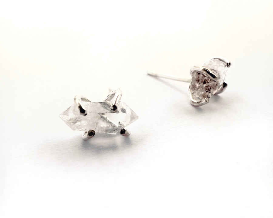 Herkimer diamond earrings