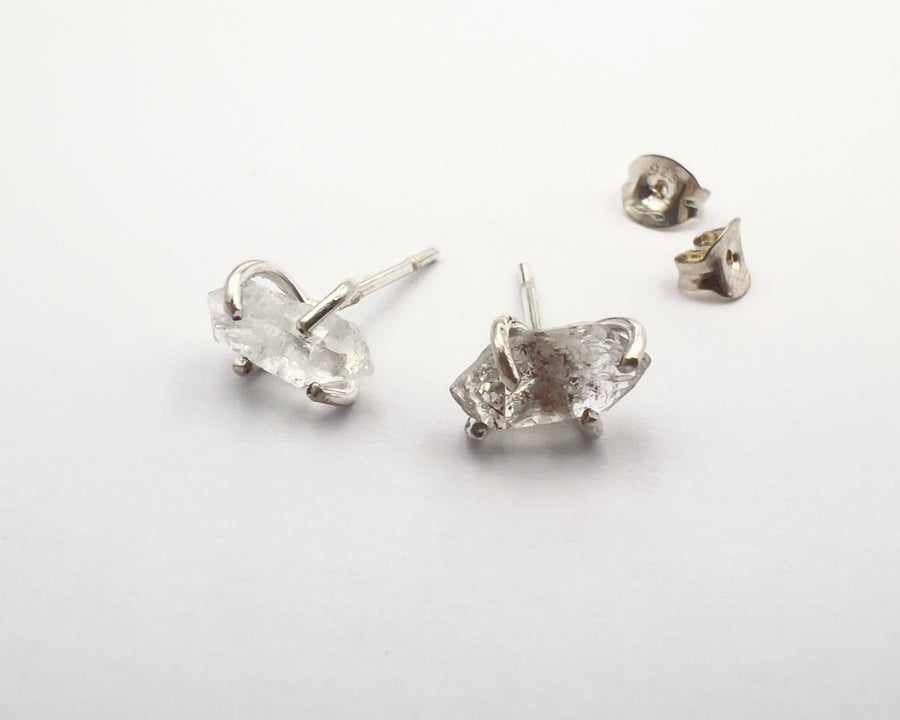 Herkimer diamond earrings