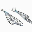 Load image into Gallery viewer, Butterfly wings titanium earrings
