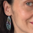 Load image into Gallery viewer, Cicada wings titanium earrings
