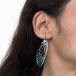 Load image into Gallery viewer, Cicada wings titanium earrings
