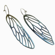 Load image into Gallery viewer, Cicada wings titanium earrings
