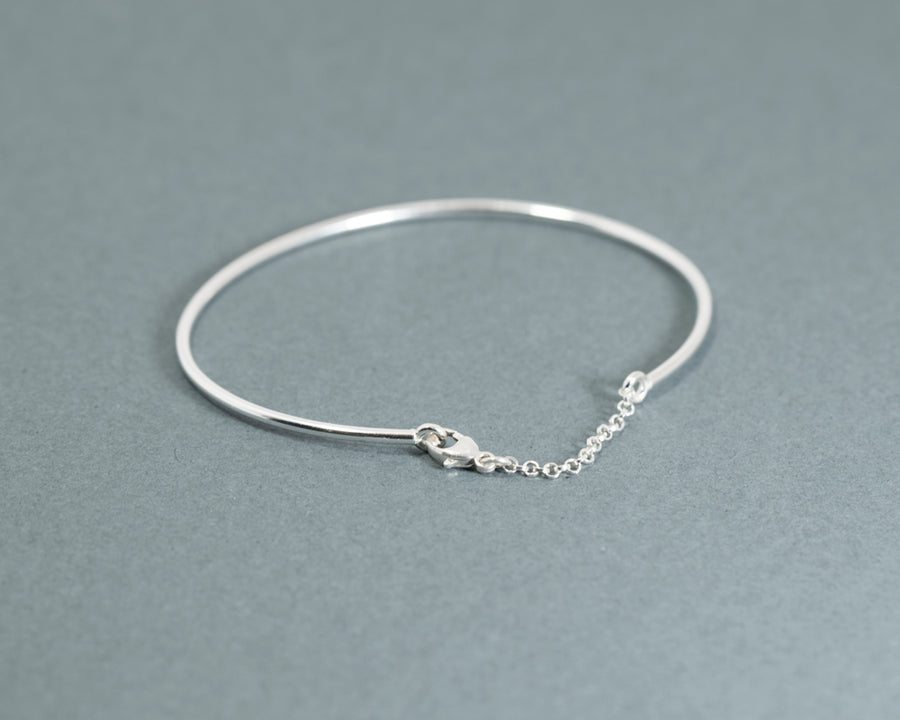 Simple silver cuff