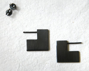 Unique square earrings