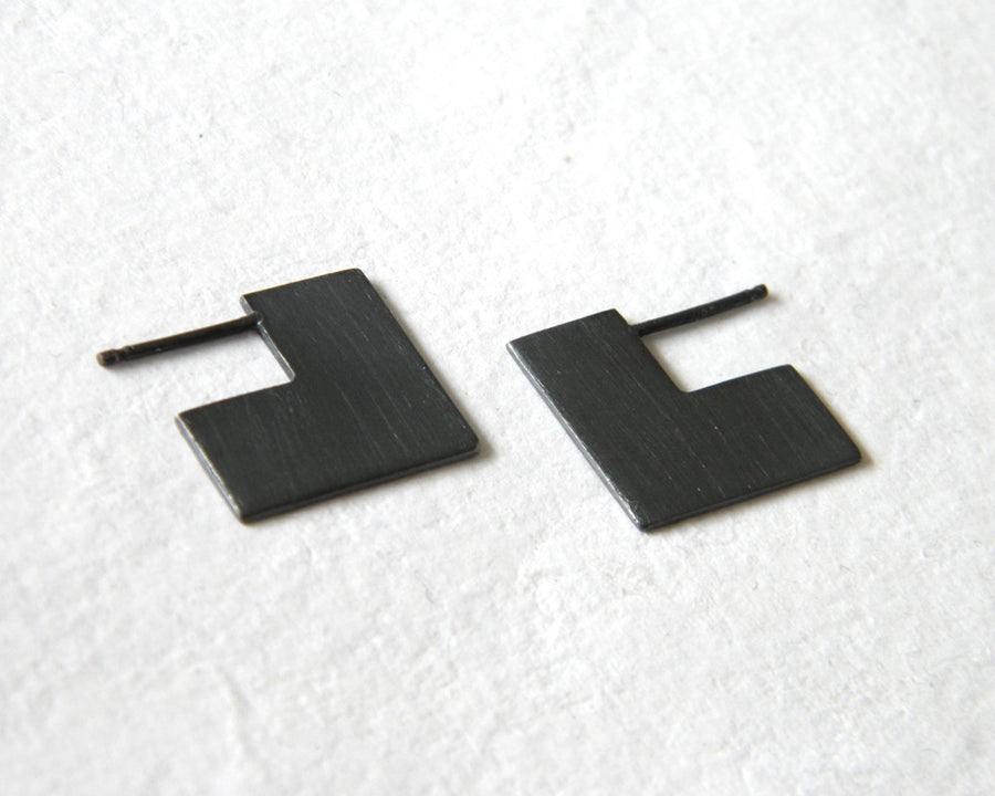 Unique square earrings