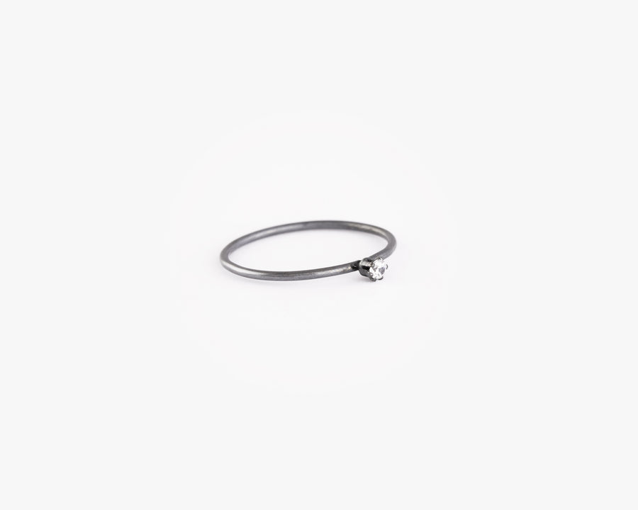 Dainty zircon ring