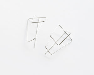 Architectural line earrings