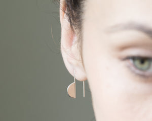 Half circle earrings