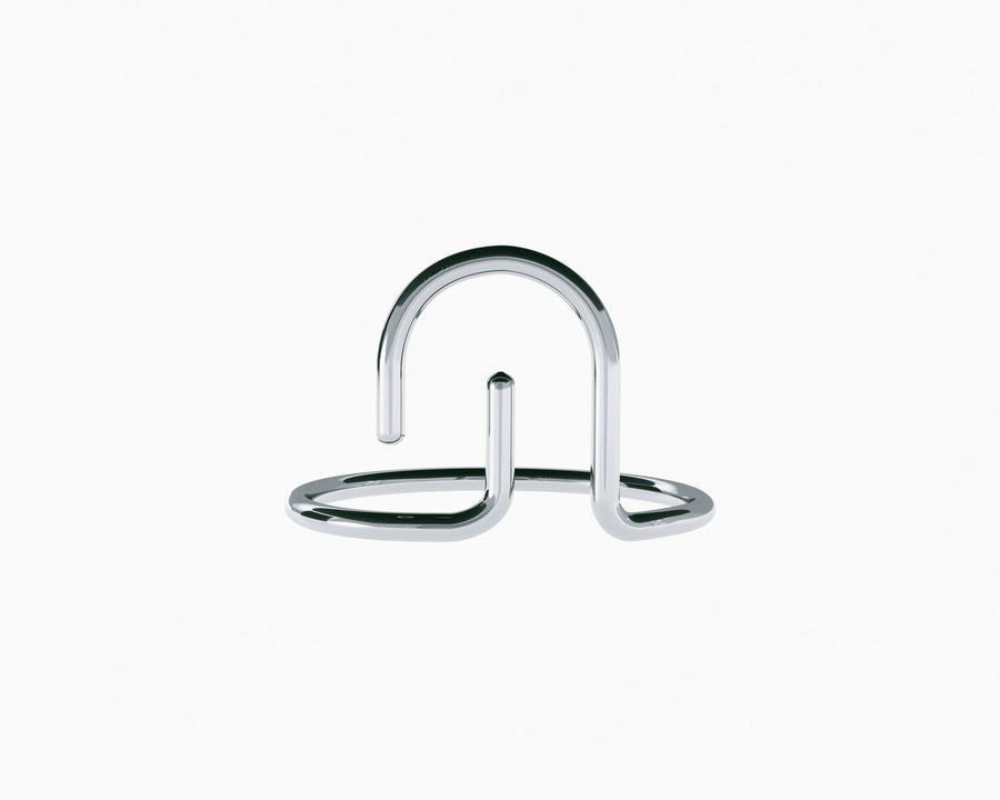 Arched line ring