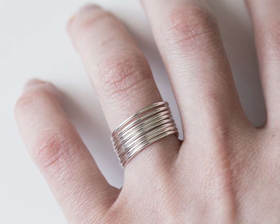 Thin stacking rings