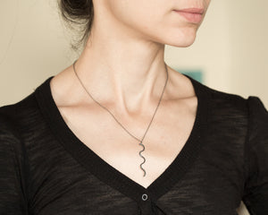 Squiggle necklace