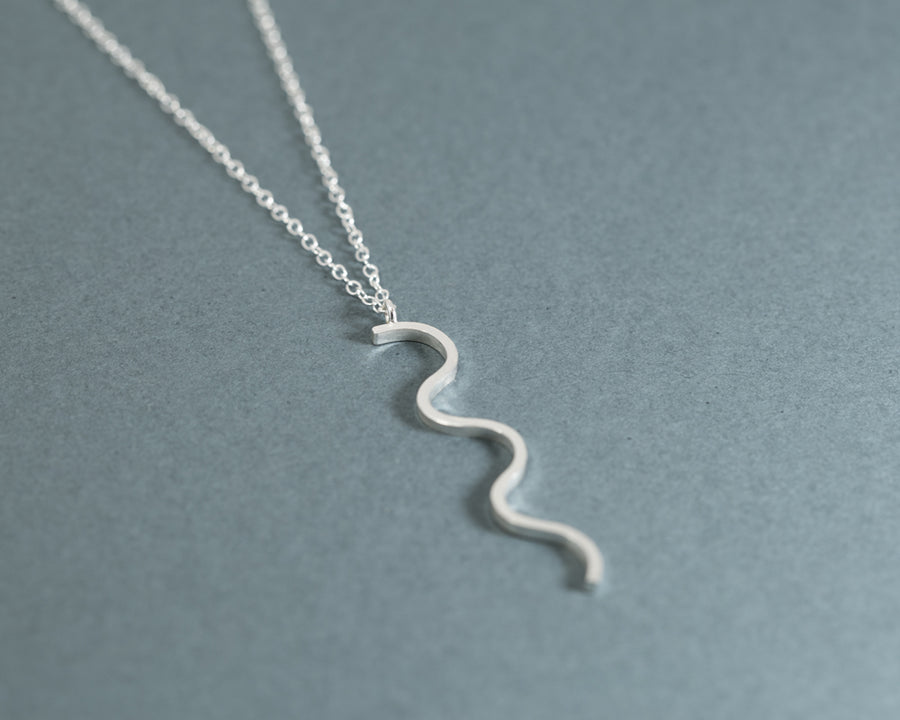 Squiggle necklace