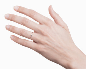 Dainty zircon ring